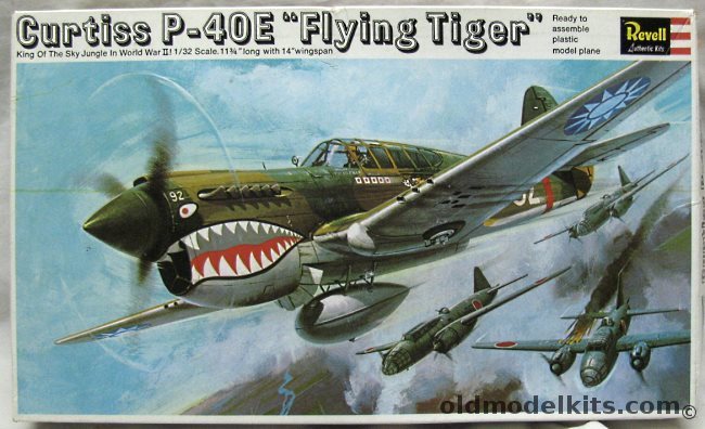 Revell 1/32 Curtiss P-40E Flying Tiger, H283-200 plastic model kit